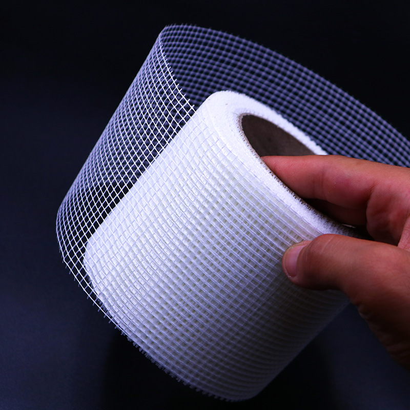 纤维网格带自粘网格带玻璃丝网格布工地配送5-30公分