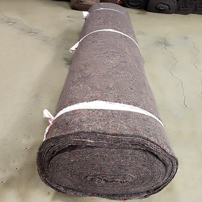 涤纶黑心棉毛毡 防寒大棚毛毡公路养护毛毯家具包装毡垫布毛布