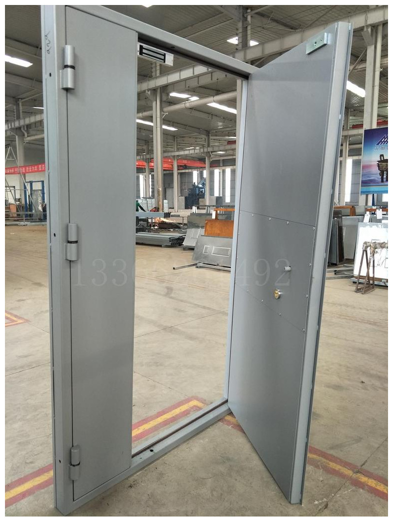 锅炉房工业灰色防火防爆门 平开防火防爆密闭门选北京宏鑫达晟