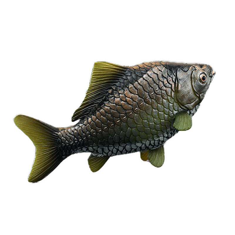 实心儿童仿真动物玩具鱼类模型淡水鱼 鲫鱼 刀子鱼认知礼品摆件