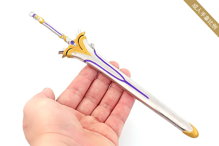 刀剑神域动漫武器周边亚丝娜闪耀星光剑桐人水妖精剑鞘兵器22cm