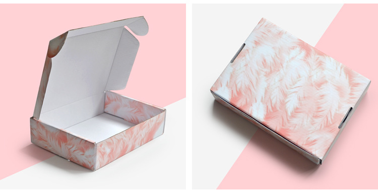 彩色飞机盒现货盒快递纸盒批发内衣包装盒服装纸箱瓦楞