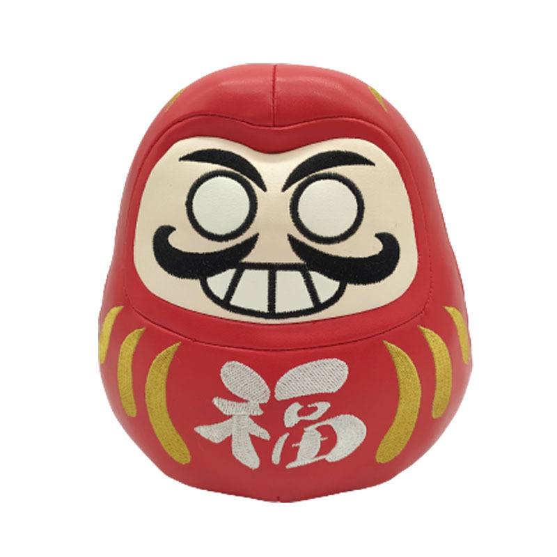 宏润玩具定制游戏周边毛绒衍生礼品达摩公仔pu皮料祈福球oem/odm