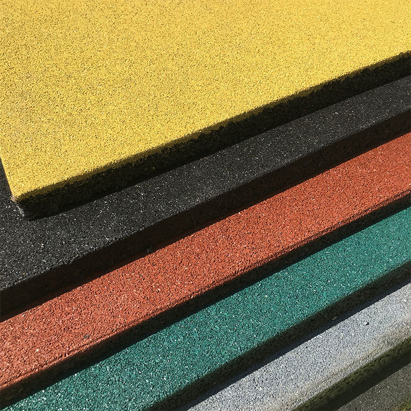 支持拿样幼儿园橡胶地胶室外彩色橡胶地板现货批发户外地砖橡胶垫