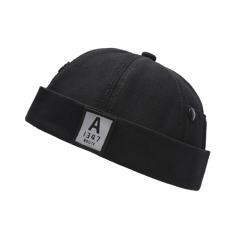 Hat Men's Trendy Dome Skullcap Korean Fashion Thin Chinese Landlord Hat Hip Hop Brimless Solid Color Hat Wholesale