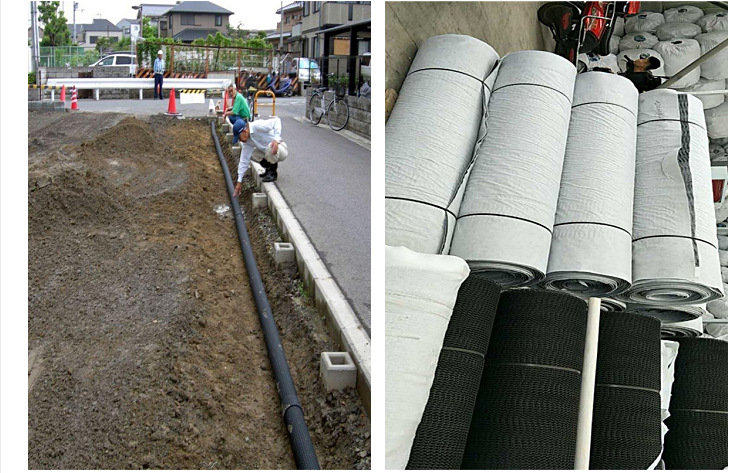 硬式透水管hdpe曲纹网状透水盲管渗水管地下排水暗管疏管厂家直销