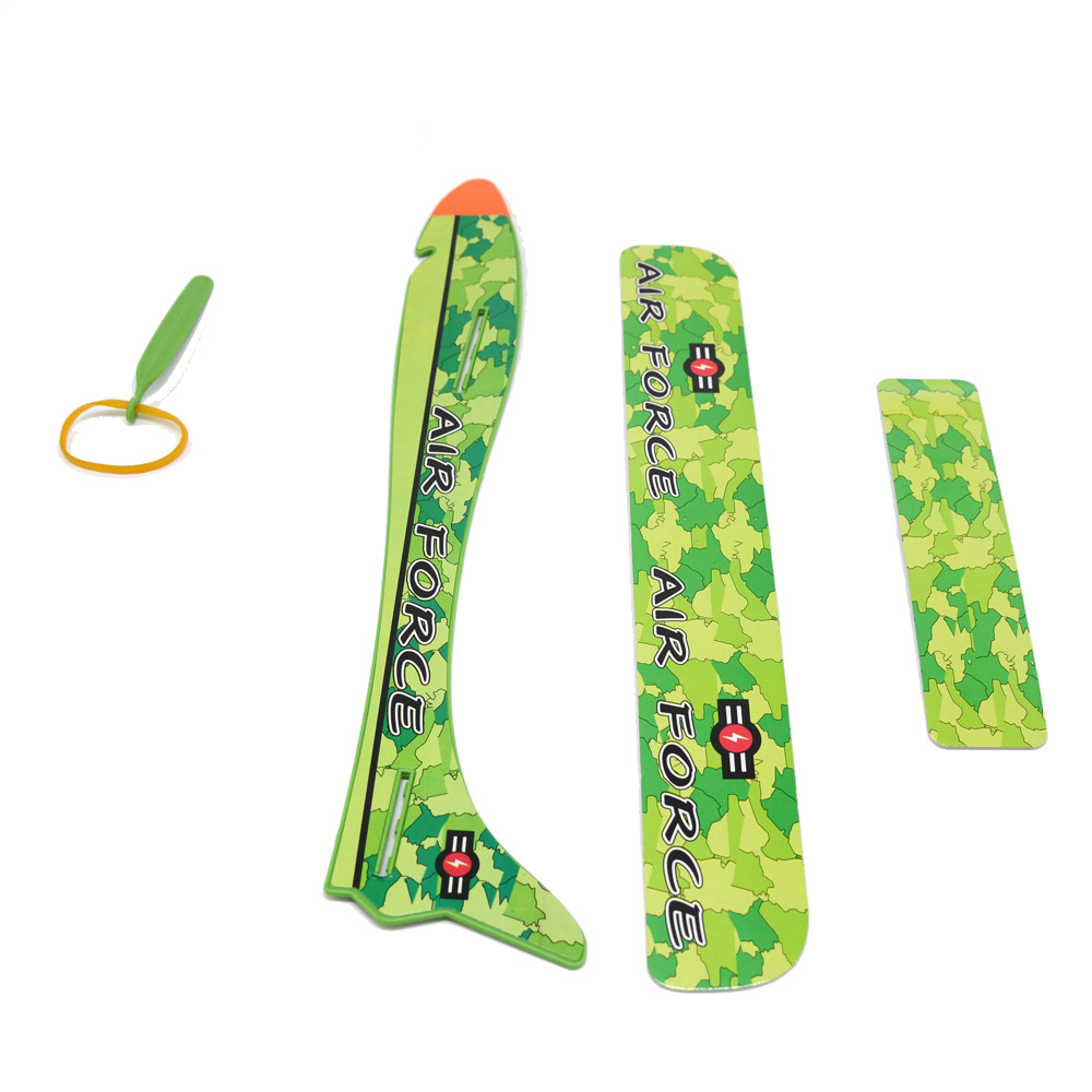 赠品小礼品儿童玩具飞机男孩玩具带弹弓弹射纸飞机