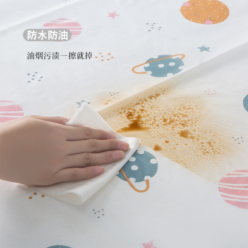Factory Direct Sale Small Fresh Cartoon Refrigerator Cover Dust Cover Waterproof Cover Towel Refriderator Cover Dustproof Cover Cloth Protective Cover