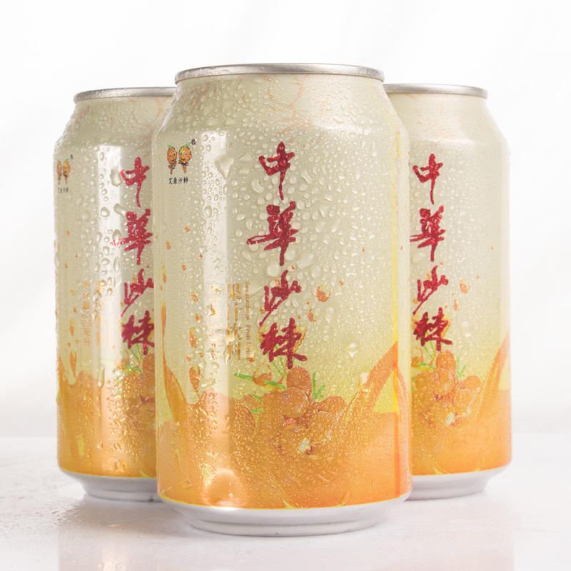 沙棘果汁饮料310ml*10瓶易拉罐装 沙棘汁饮品批发代理oem贴牌代工