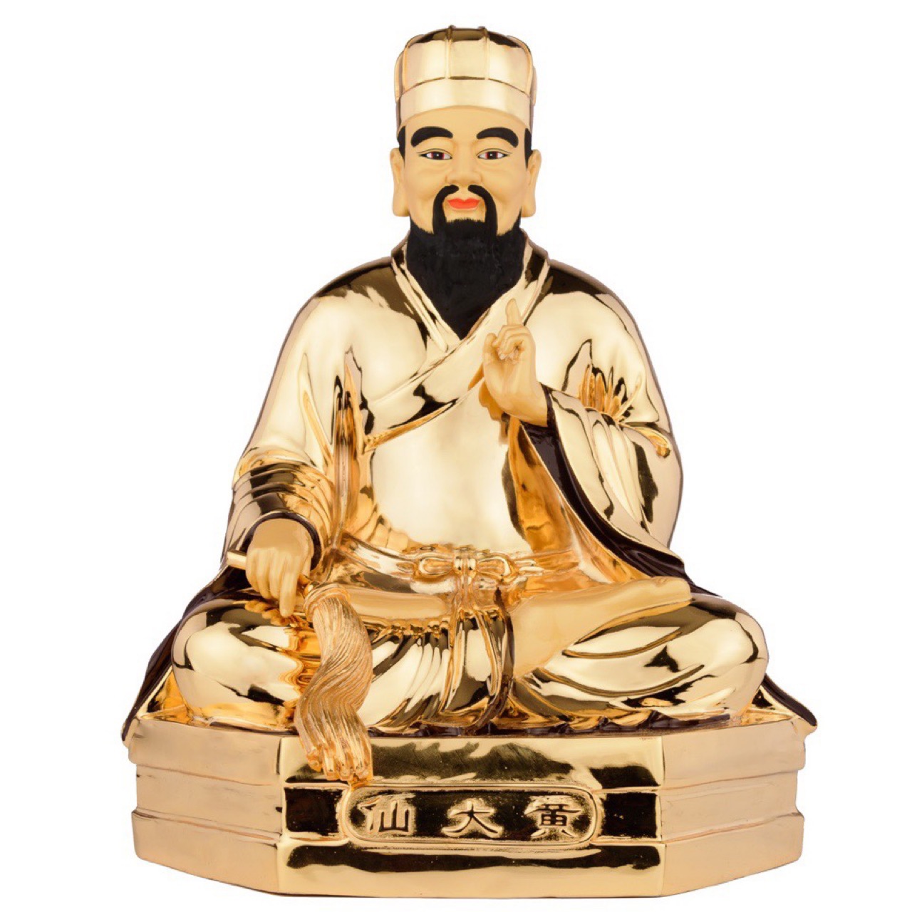 sd245 黄大仙 订做 鎏金 高40cm 道教系列