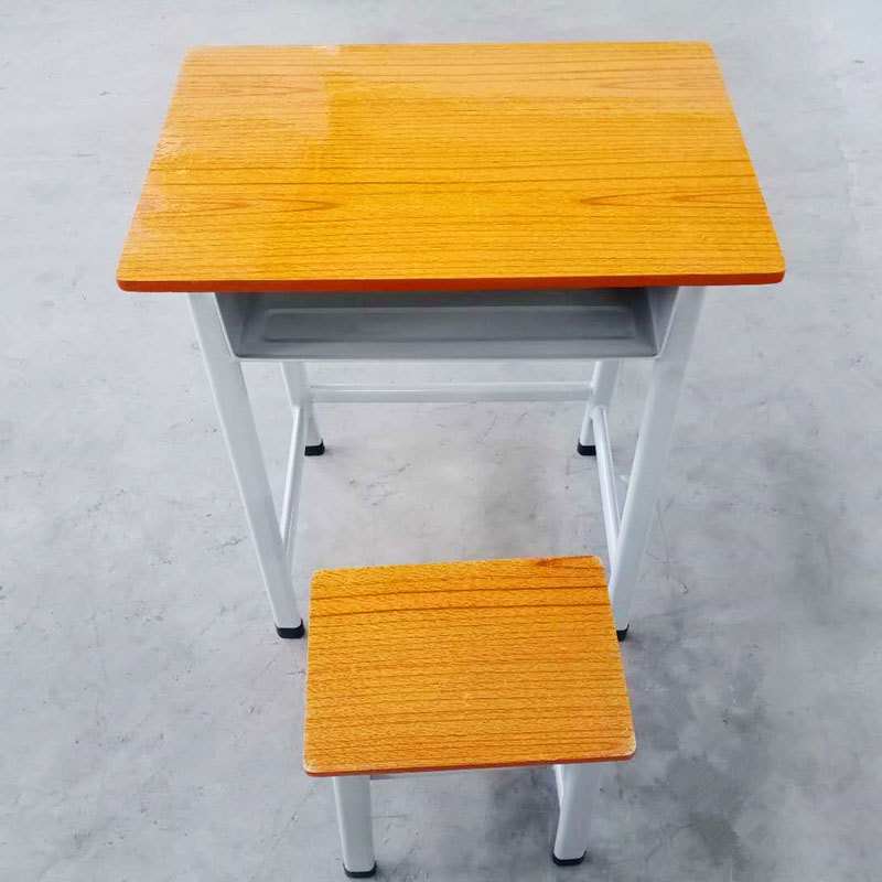 板旦台椅配日字凳 固定型学生课桌椅 儿童写作业书桌 辅导课桌