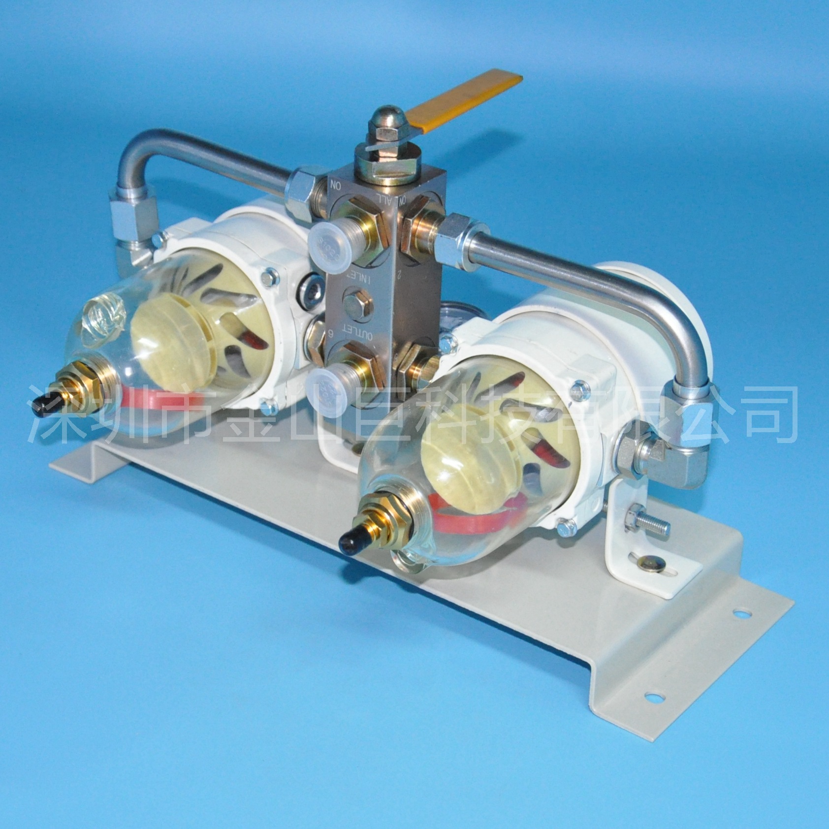 船舶 重卡燃油水分离器新款500fg双联带表75500fgx10 75500fgx30