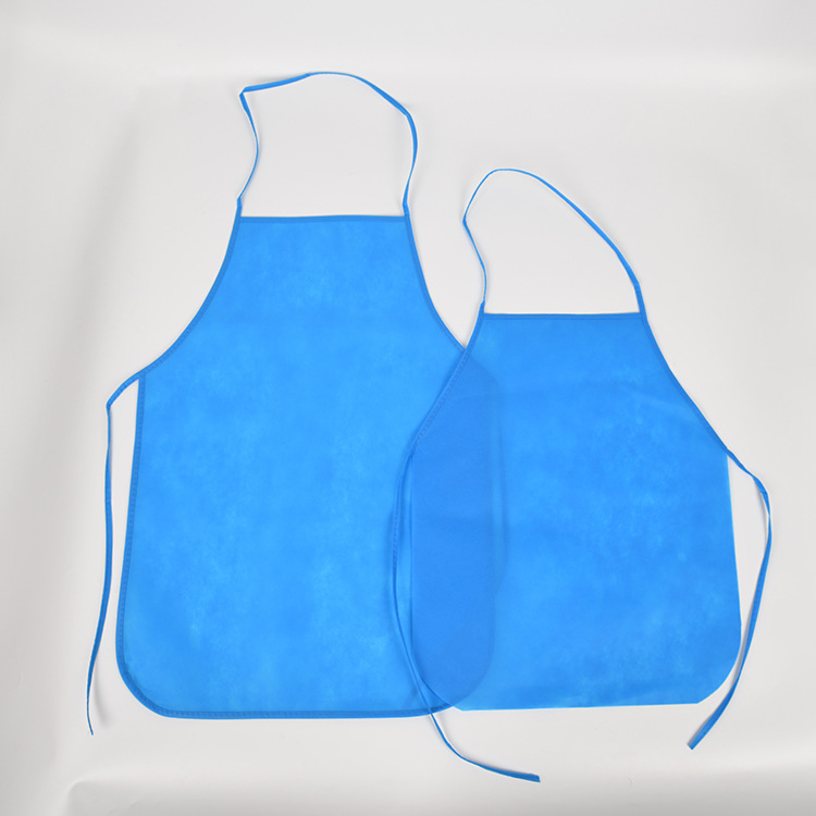 一次性无纺布围裙定做防污防油火锅烧烤餐饮行业广告围兜印刷logo