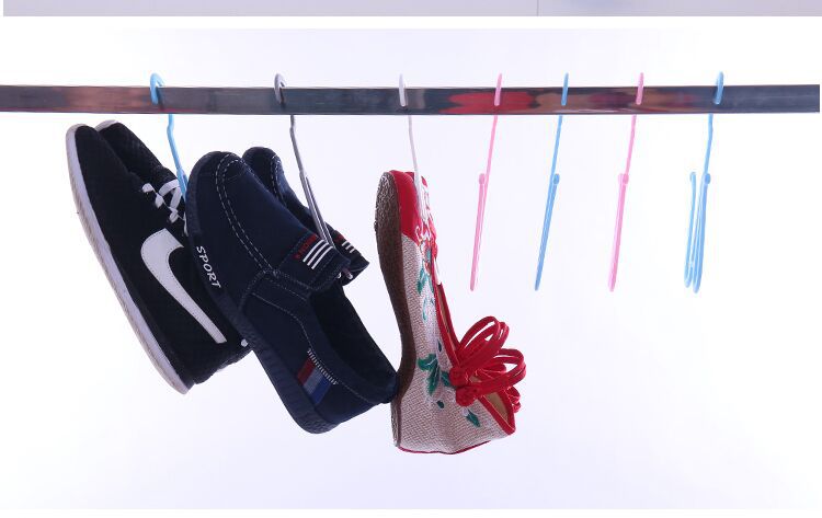 加厚【10个】防风晾鞋架阳台晒鞋器室外晾鞋撑多功能双钩晾鞋钩子