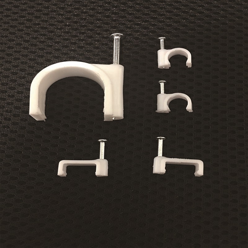 电线家用线槽固定钉子线夹卡钉墙钉直钉卡扣无痕卡子墙体圆形有线