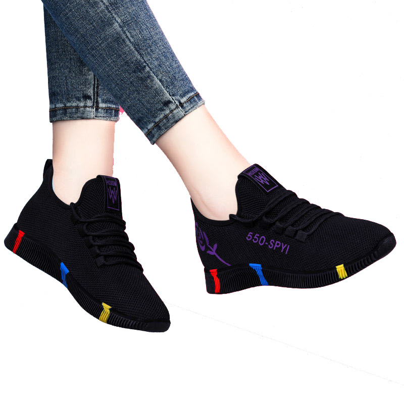 Women's Shoes Fall New Sports Shoes Casual Shoes Comfortable Travel Shoes Lightweight Soft Sole Running Shoes Mom Shoes