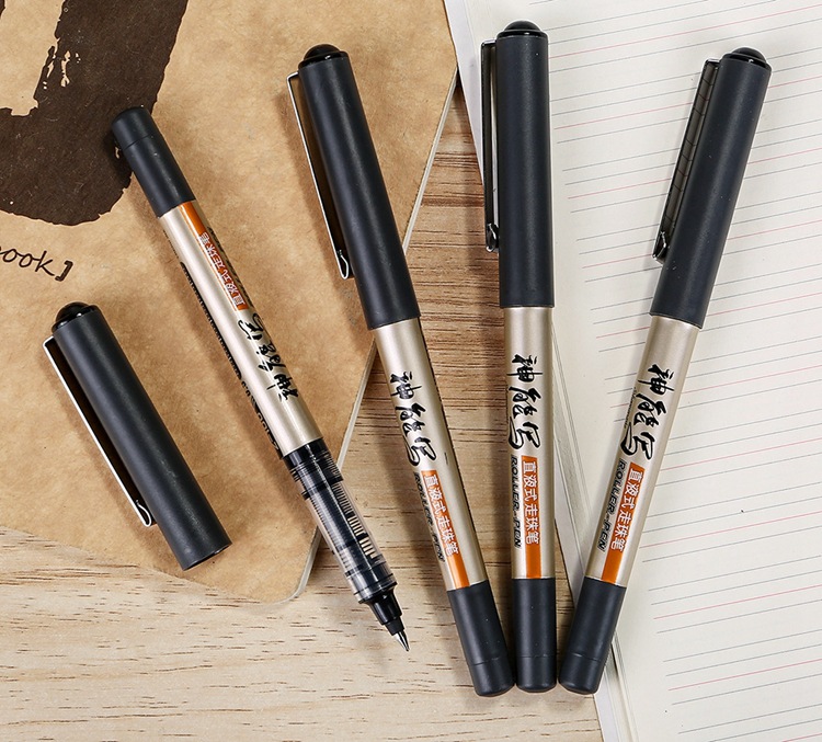 【直液式走珠笔】可换墨囊中性笔大容量0.5mm针管式学生中性笔