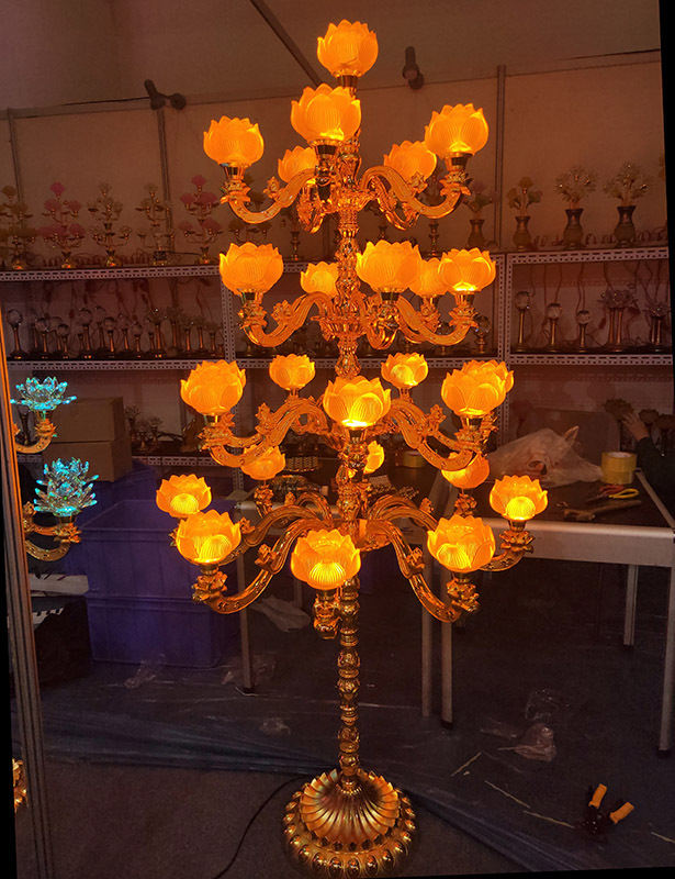 寺庙大号1米长明灯莲花灯插电led灯供佛前佛堂供灯结缘-阿里巴巴