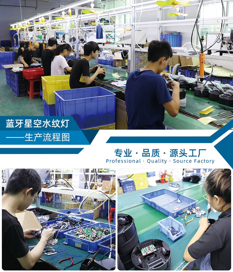 跨境星空灯水纹灯usb音乐投影灯满天星led儿童梦幻定时七彩小夜灯