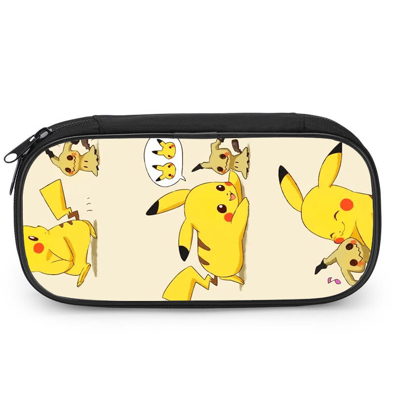 一件代发皮卡丘笔袋男宠物小精灵大容量小学生文具铅笔盒网红创意