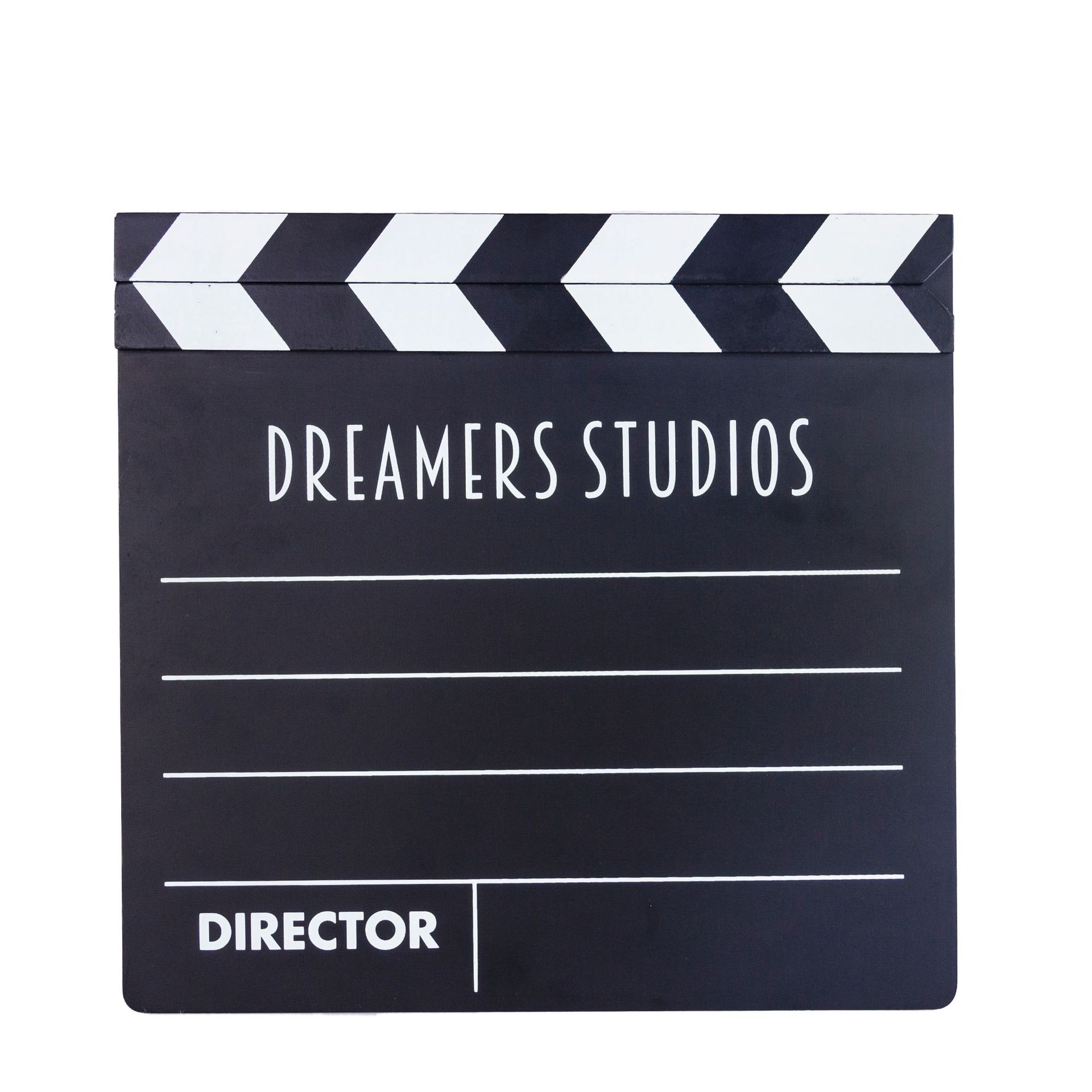 电影打板导演场记板民宿拍照道具家居卧室复古摆件木质黑板留言板