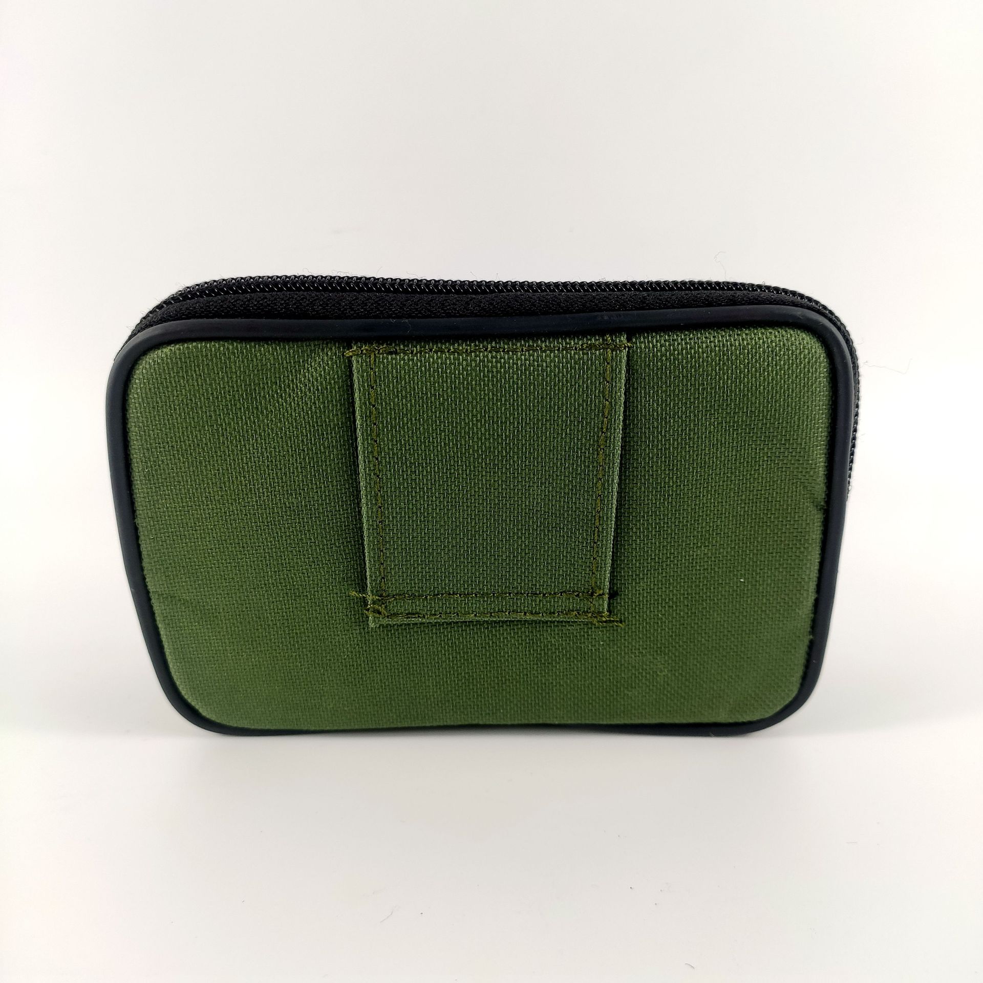 运动军绿男式休闲多功能三层帆布商务腰包烟包 户外运动手机包