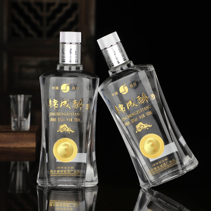 四川白酒整箱锦成醉浓香型42度光瓶国标优级酒500毫升厂家直销