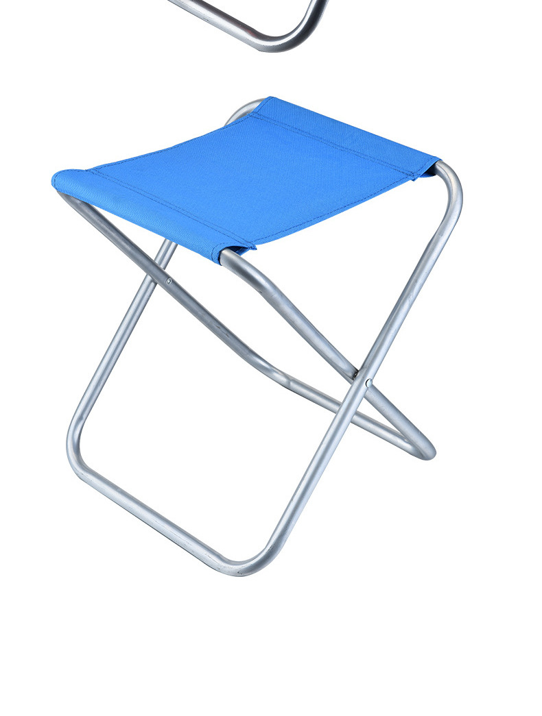 厂家直销小型折叠凳户外沙滩椅 牛津布网面金属板凳携带方便批发