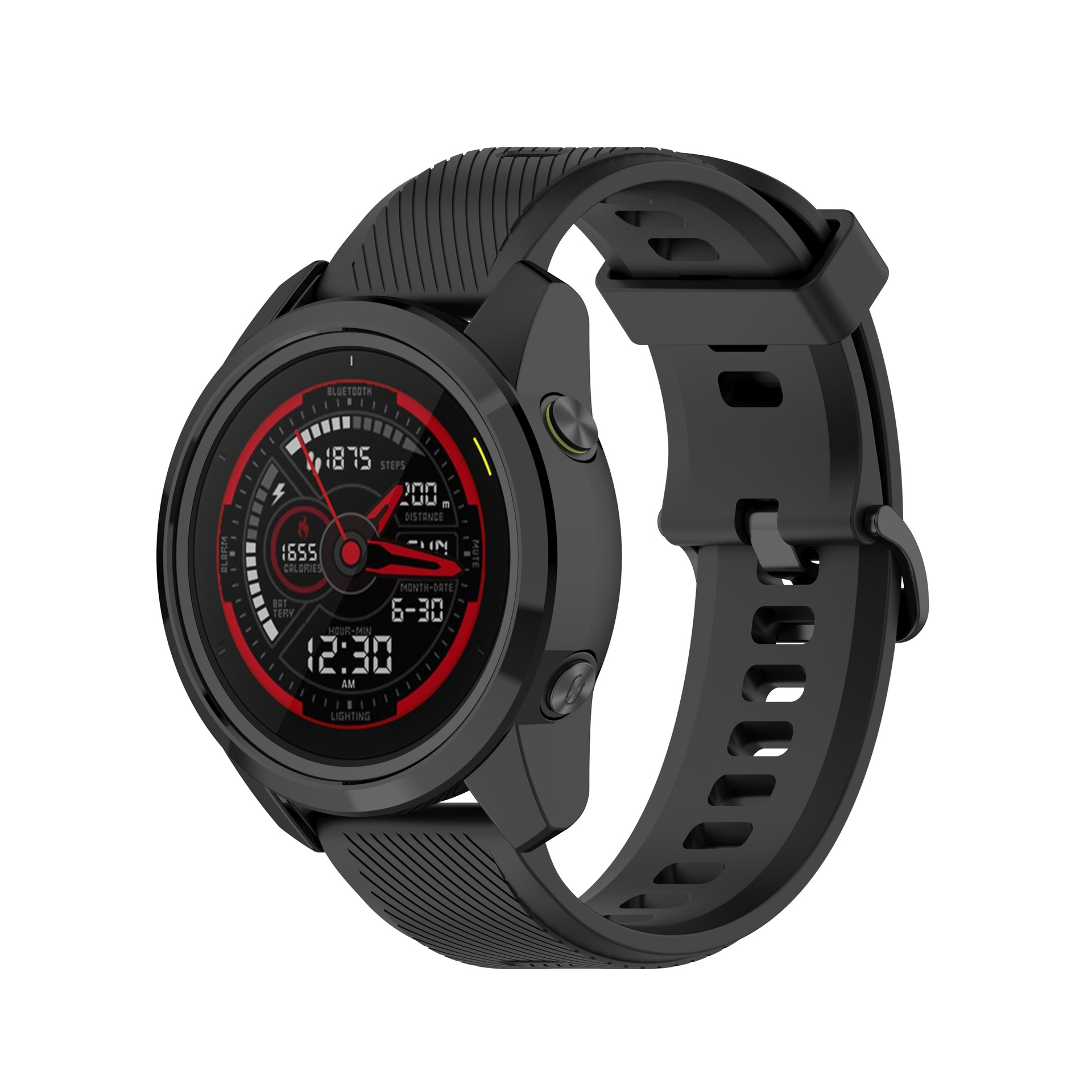 适用于佳明garmin forerunner745半包电镀保护壳 tpu表壳带壳充电