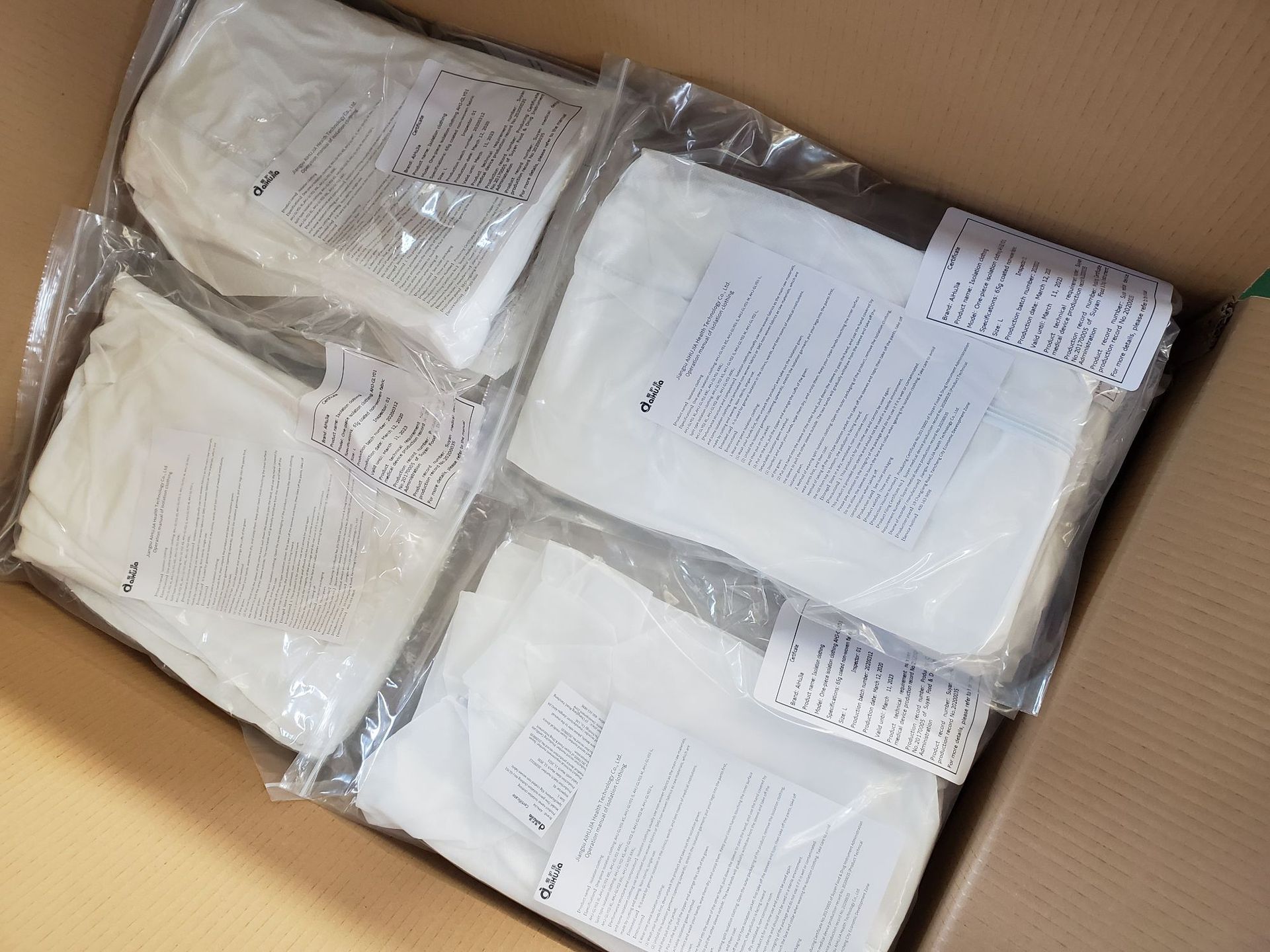 爱护佳厂家直销一次性隔离衣透气sms无纺布防护服连体防尘连体服