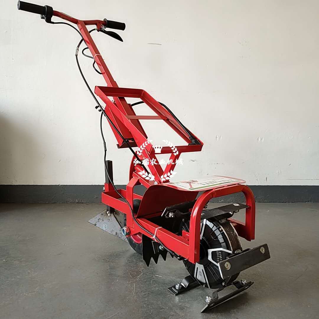 小型家用翻地除草机 电动割草机充电式手推式锄草机 锄地松土机