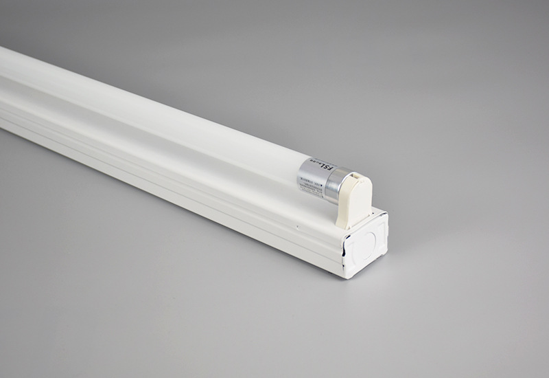 2米单管双管带罩应急灯ledt8消防应急带蓄电池应急90分钟荧光灯