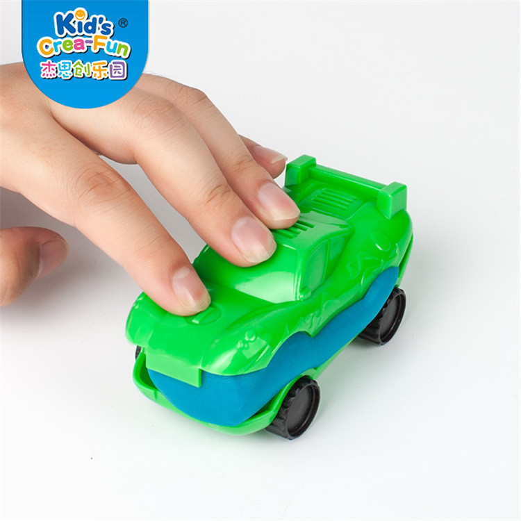 儿童小汽车橡皮泥彩泥超轻粘土印模 赛车模具diy工具跑车套装044