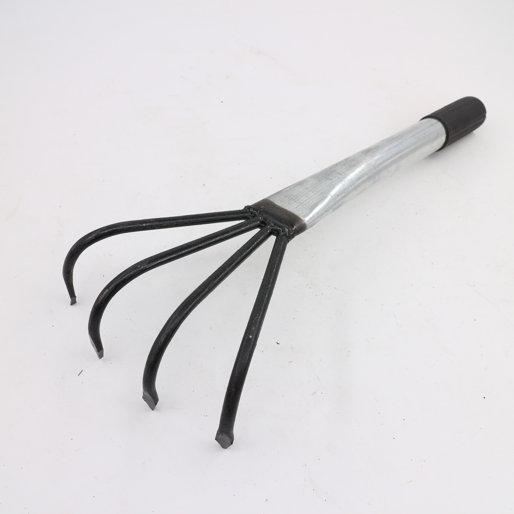 厂家直销钢钉耙子加厚柄五齿四齿耙赶海专用挖蛤蛎耙花生抓