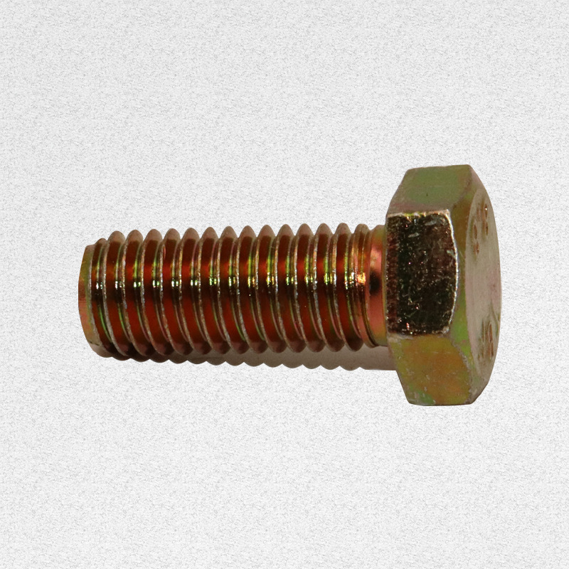 厂家直供gb5783国标外六角镀彩锌螺栓35k六角头螺栓批量下单优惠