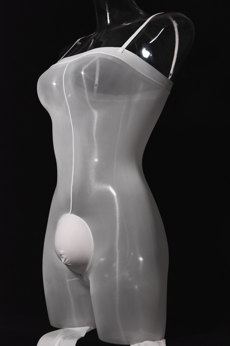 小红娘丝袜性感油光男士情趣吊带一体连身袜带jj套入体高腰连裤袜