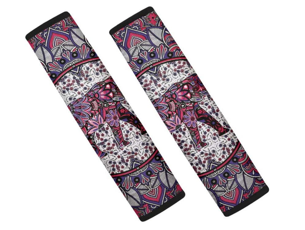 外贸潜水料带护肩套通用汽车紫色大象护肩套内饰用品亚马逊