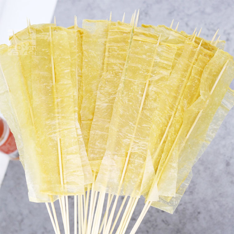 网红豆皮小串200串/袋 铁板小串 小豆皮串烧烤油炸冷冻半成品食材