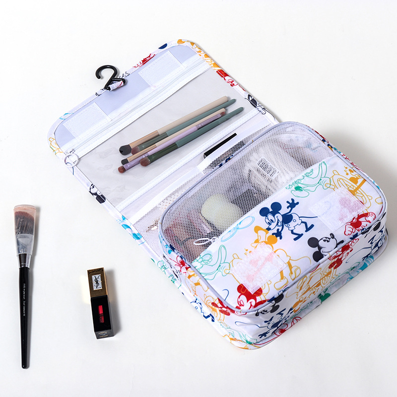 Disney Large Capacity Cosmetic Bag Male and Female Students Multi-Functional Business Trip Carrying Case Wash Bag Women's Bag