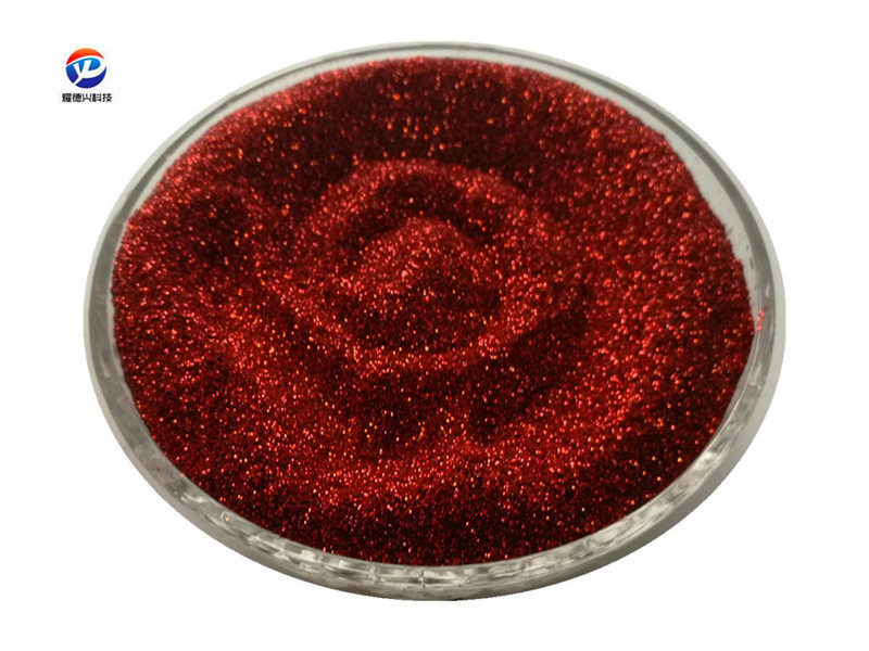 b0306中国红pet金葱粉 超炫耐溶剂闪光粉 镭射彩虹亮片国旗红闪粉