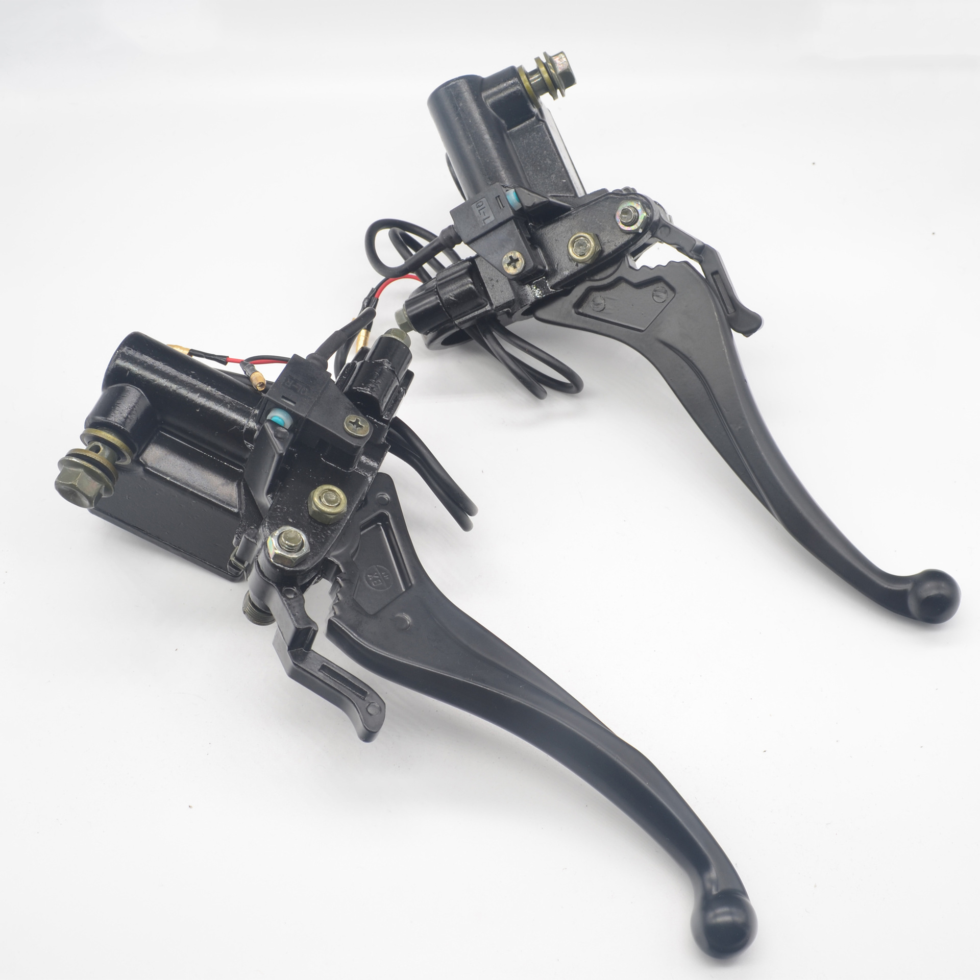 三轮车上泵电动摩托车碟刹泵油刹泵改装刹车泵手把带碟刹锁通用