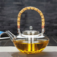 玻璃茶壶 提梁壶 竹把大容量煮茶器泡茶壶加厚耐高温功夫茶艺茶具