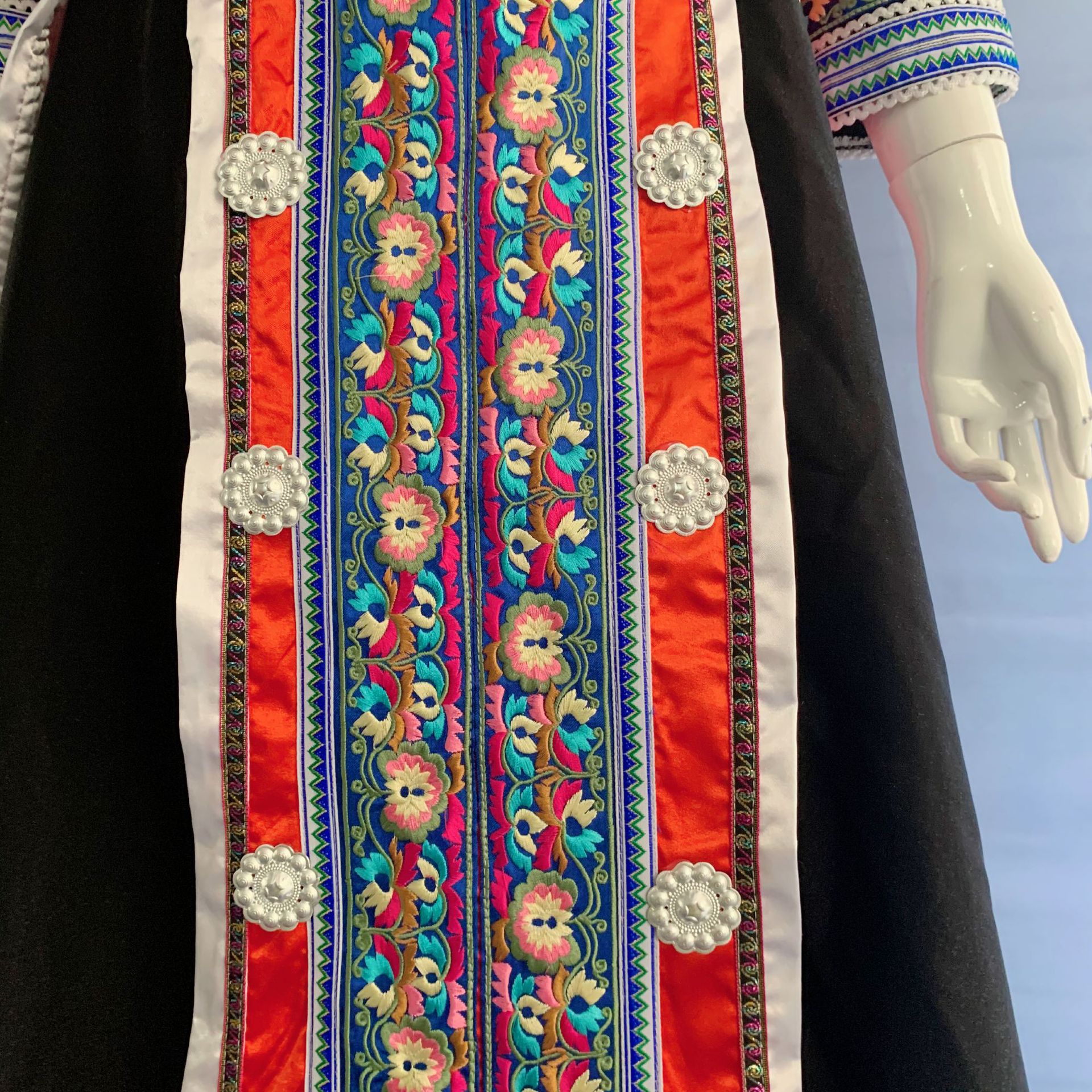 新款畲族舞蹈服装头饰 少数民族舞台头饰 成人女款演出服配饰帽子