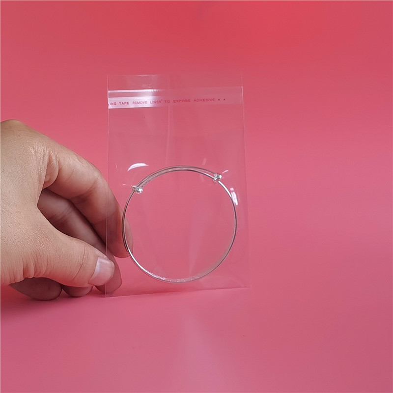 Customized OPP Plastic Bag Self-Adhesive Self-Sealing Printed Bag Ornament Jewelry Package Bag Transparent OPP Thickened Small Bag