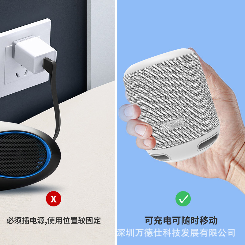 doss小度智能音箱220蓝牙音箱布艺音箱新品礼品车载语音交互儿童