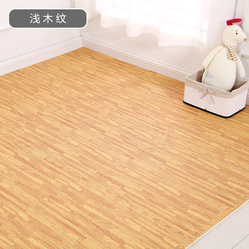 Wood Grain Foam Floor Mat 60 Children's Crawling Mat Splicing Baby Puzzle Home Bedroom Floor Mats One Piece Dropshipping