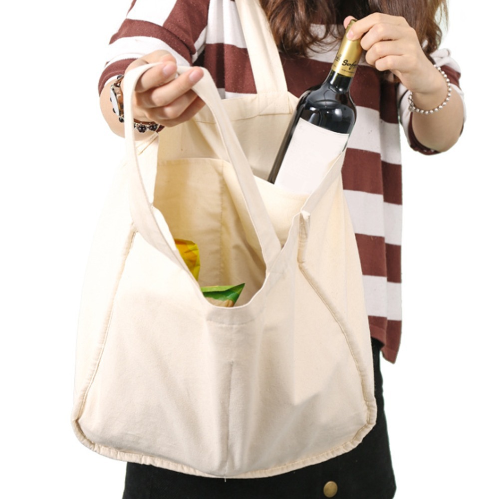 可折叠大容量购物袋帆布高品质购物袋超市购物便携式可循环环保袋