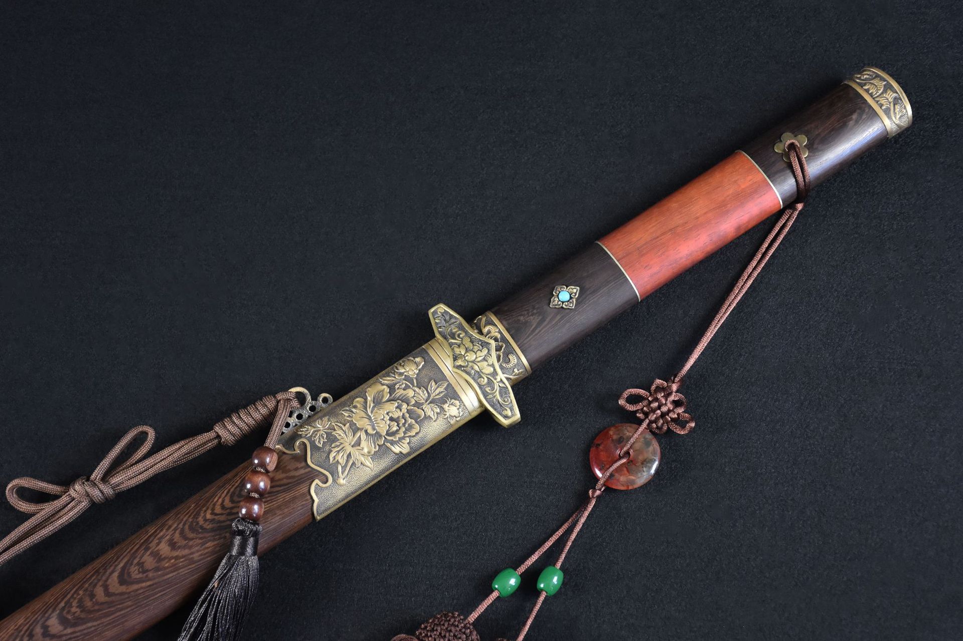 龙泉市刀剑四面花纹钢防身复古唐剑镇宅宝剑手工锻打冷兵器未开刃