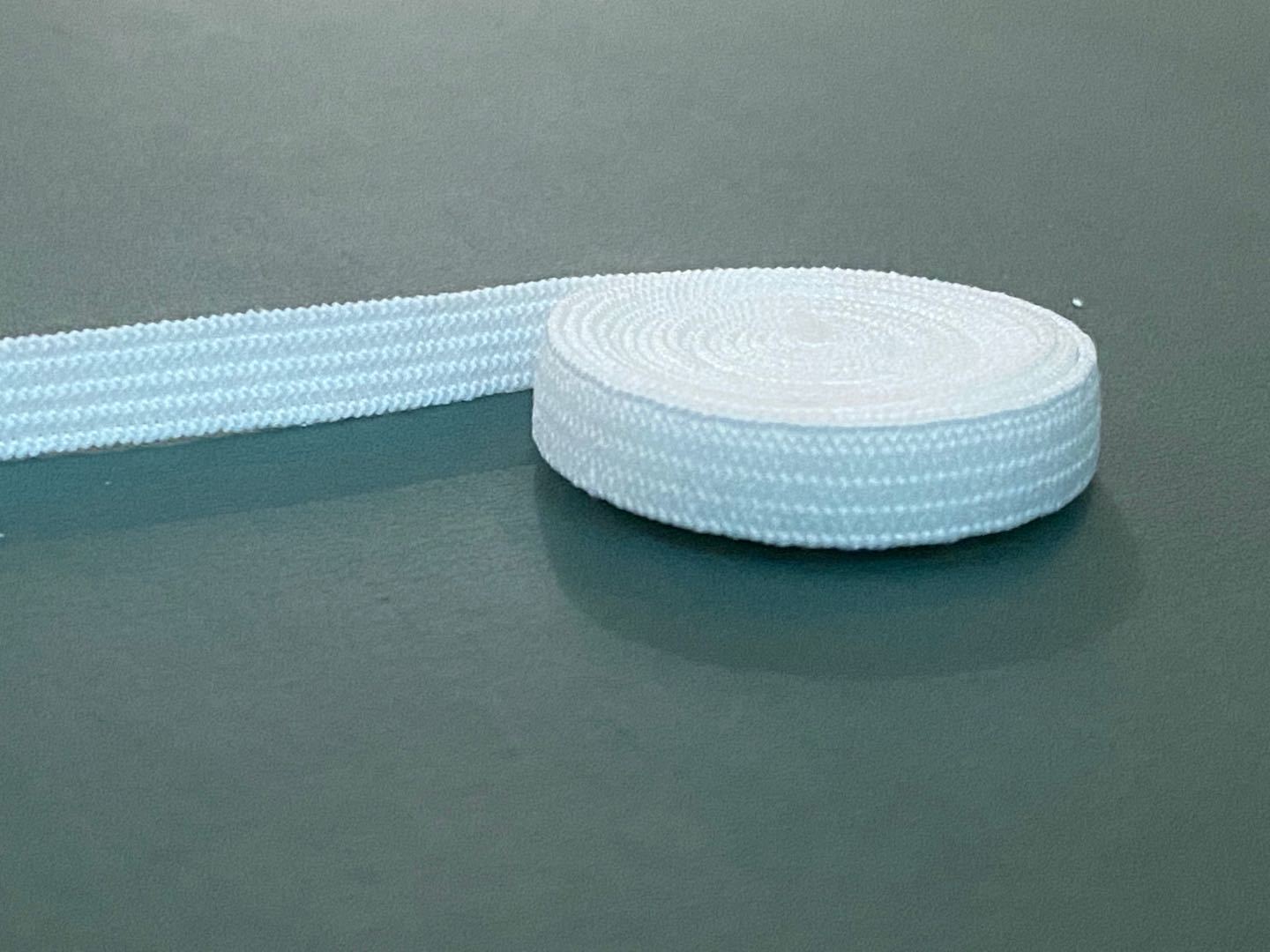 7mm白色半锦涤kn95口罩松紧带一次性口罩绳现货拿样