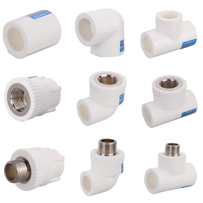 厂家批发ppr管件品牌同款 内丝弯头大平面铜件ppr工程配件全新料